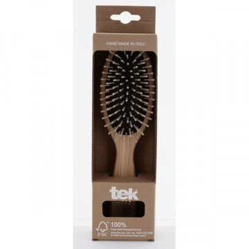 Brosse à cheveux Rectangle - Bois & caoutchouc - Tek