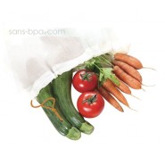 Légumes dans un sac à vrac en tissu