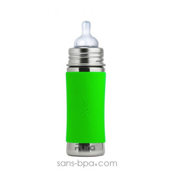 Biberon inox 325 ml - Green