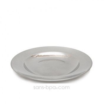 Assiette tout inox 23 cm