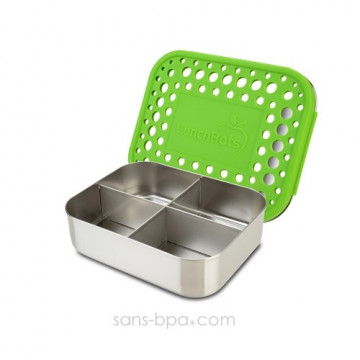 Boite 4 compartiments 100% inox QUAD GREEN