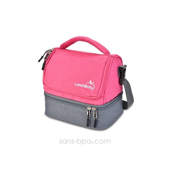 Sac isotherme - Gris / Rose
