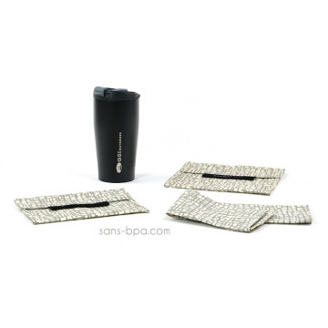 Pack Tasse isolée 470ml Black + Bundles Mesh