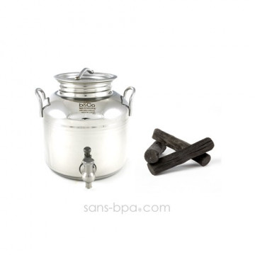 Pack Bonbonne inox 3 L + 3 filtres à charbon