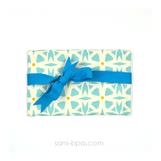 Pochette Mini Cadeau GEO - ruban Bleu