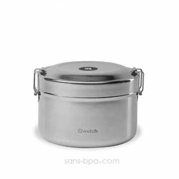 Boite repas isotherme 100% inox 850 ml - QWETCH