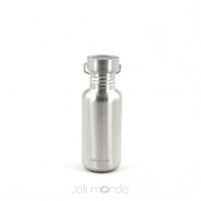 Duo Gourdes inox Gloup façon bambou - 400 & 800 ml Joli Monde