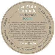 La P'tite timbale inox isolé 200ml