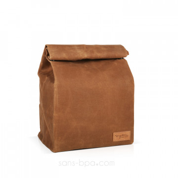 Sac isotherme coton ciré - CAMEL