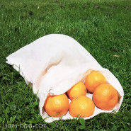 Lot 5 sacs à fruits tissu VOILE