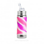 Biberon paille inox 325 ml - Girly