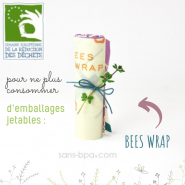 Lot 4 emballages Réutilisable coton enduit Bee's Wrap Mini's