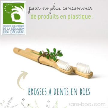 Lot 2 brosses à dents bambou - Semaine Européenne de la Réduction des Déchets