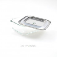 Contenant De verre & d'inox 800ml - Joli Monde