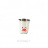 Lot de 4 P'tites timbales inox 180ml - LA MARINA