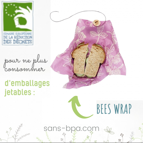 Emballage à sandwich réutilisable Bee's Wrap - CLOVER