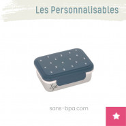 Lunchbox boite à goûter personnalisable inox . Lassig