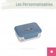 Lunchbox boite à goûter personnalisable inox . Lassig