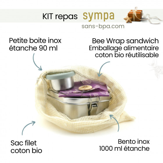 Kit Repas Zéro Déchet - BEES WRAP - Joli Monde