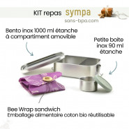 Kit Repas Zéro Déchet - BEES WRAP - Joli Monde