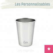 La Timbale personnalisable inox 350 ml - Coeur - JOLI MONDE