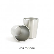 La P'tite timbale inox isolé 250ml - JOLI MONDE