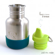 Gourde anti-fuite inox KIDS . SAFARI TWIST . 350 ml