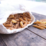 Sac à vrac . maille tissée . MEDIUM 25 x 30 cm - Farines & céréales . Poids 30 g - Joli Monde