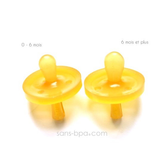 Tétine bébé allaité Caoutchouc 06mois GOLDI Sans BPA