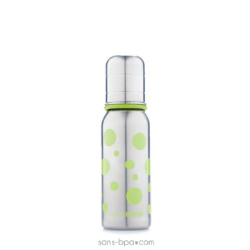 Biberon Pois verts - 200 ml goulot étroit - Organic Kidz