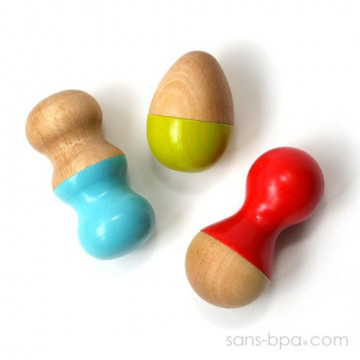 Mini Maracas bois BIO - CIRCUS